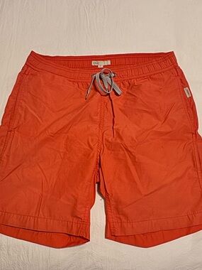 Onia Charles Red Swim Shorts 7” inseam